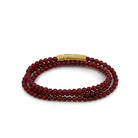 Triple Agate Bracelet In Gold