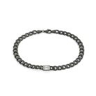 White Baguette Bracelet In Oxide