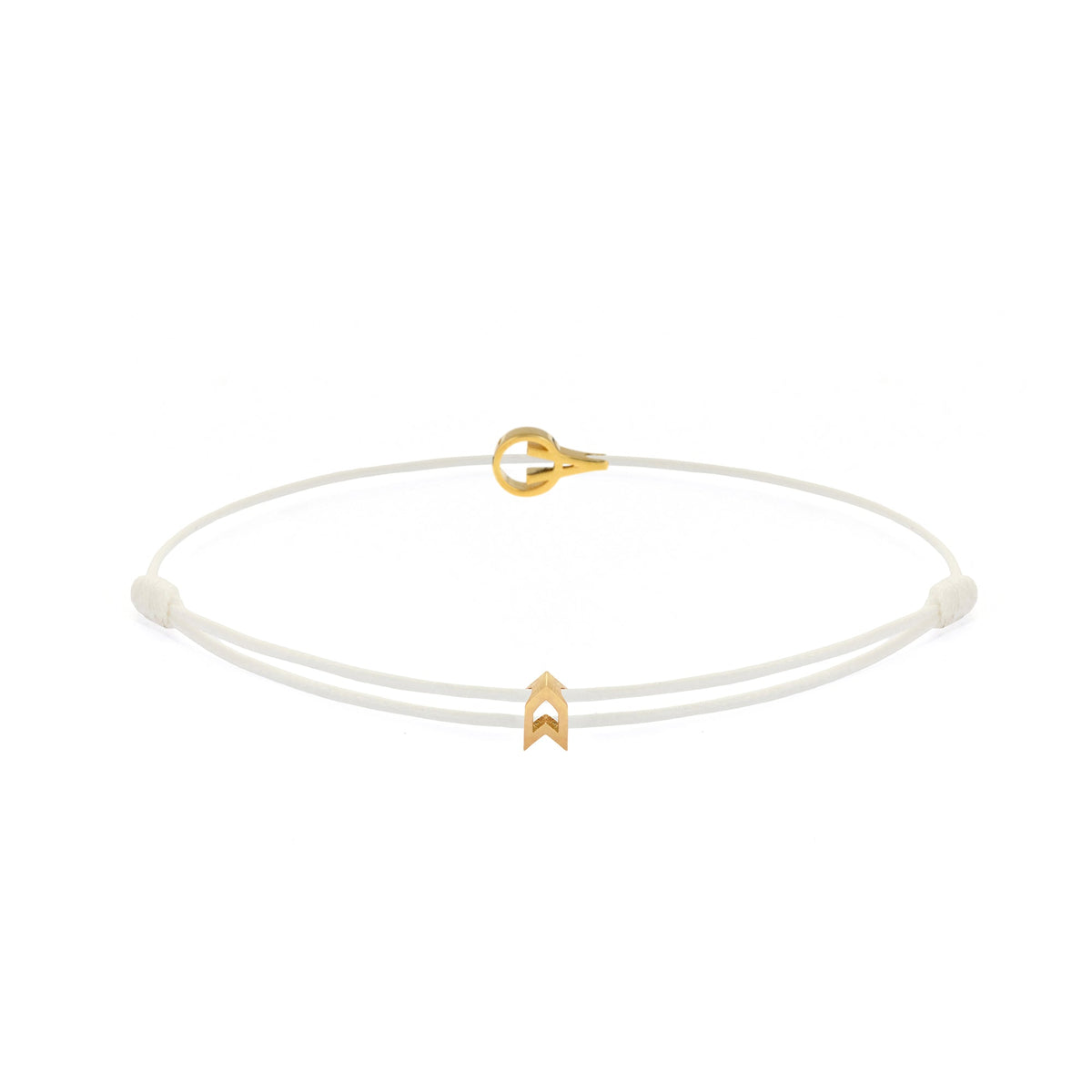 White Padel Chance Bracelet In Gold