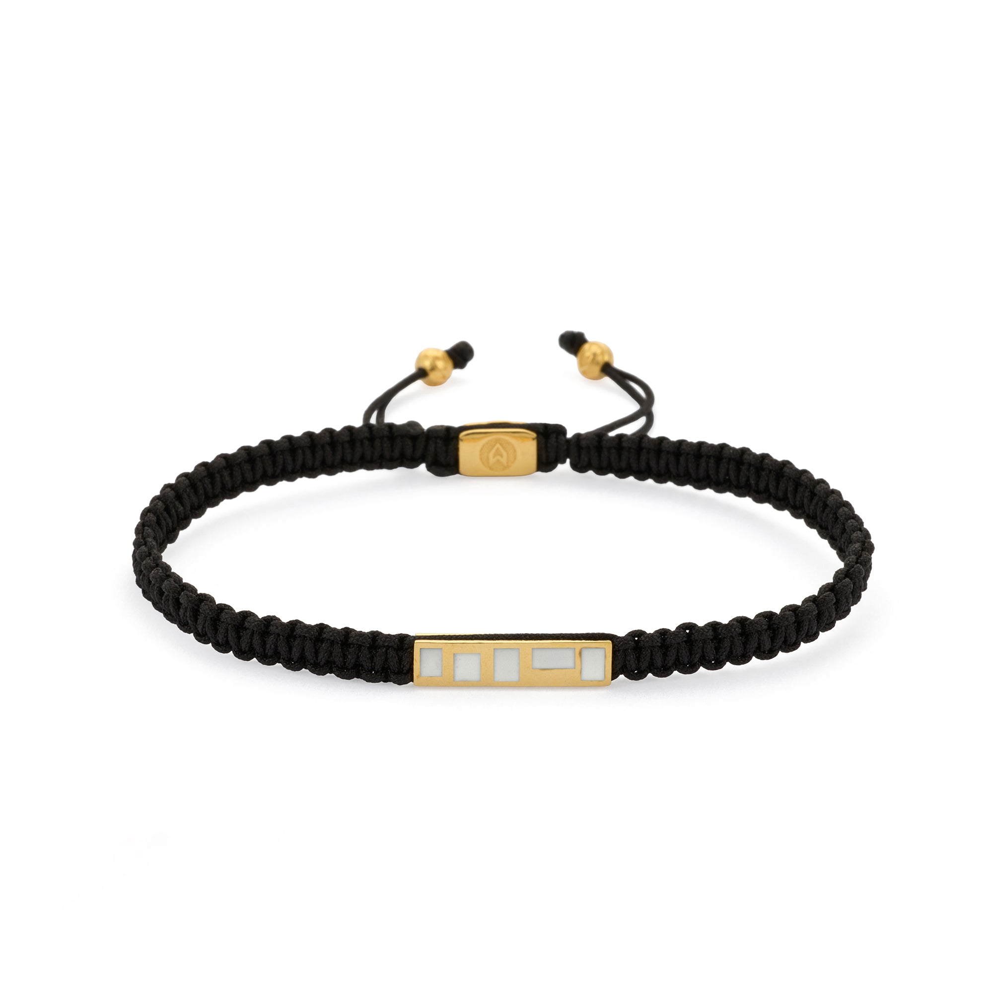 White Wall Bracelet In Gold