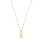 White Wall Necklace In Gold