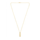 White Wall Necklace In Gold