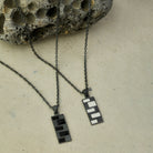 White Wall Necklace In Oxide