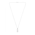 White Wall Necklace In Silver