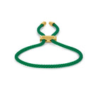 Green Lace Bracelet In Gold