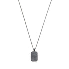 Octa White Pave Necklace In Oxide