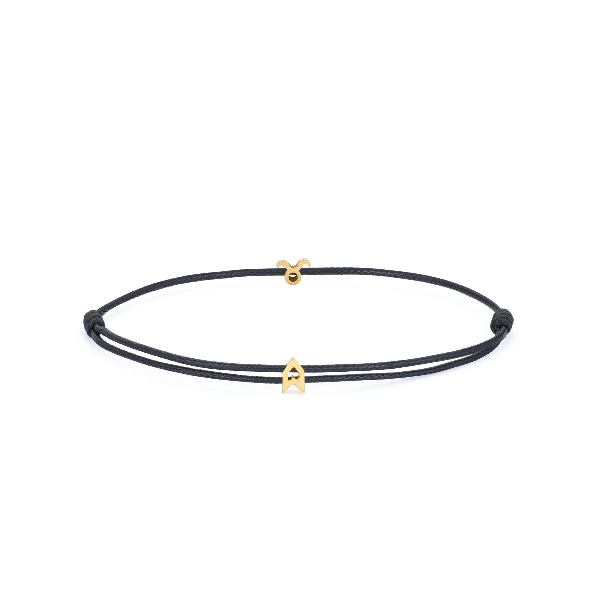 Zodiac Black Chance Bracelet In Gold