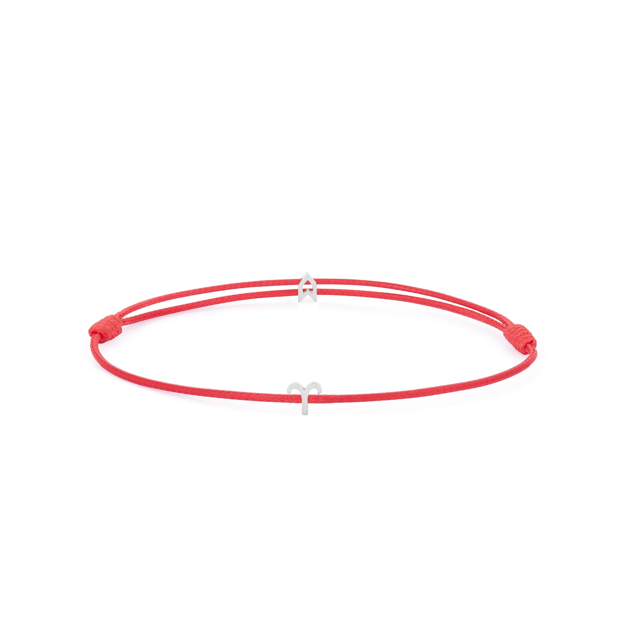Zodiac Red Chance Bracelet In Silver