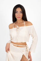 Ave Eva-Nina Shoulder Off Bluz-Bluz-1-Milagron.com