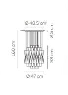 Aura 1L Sarkit Light Tea Ø47X65 Cm 1Xe27 Led