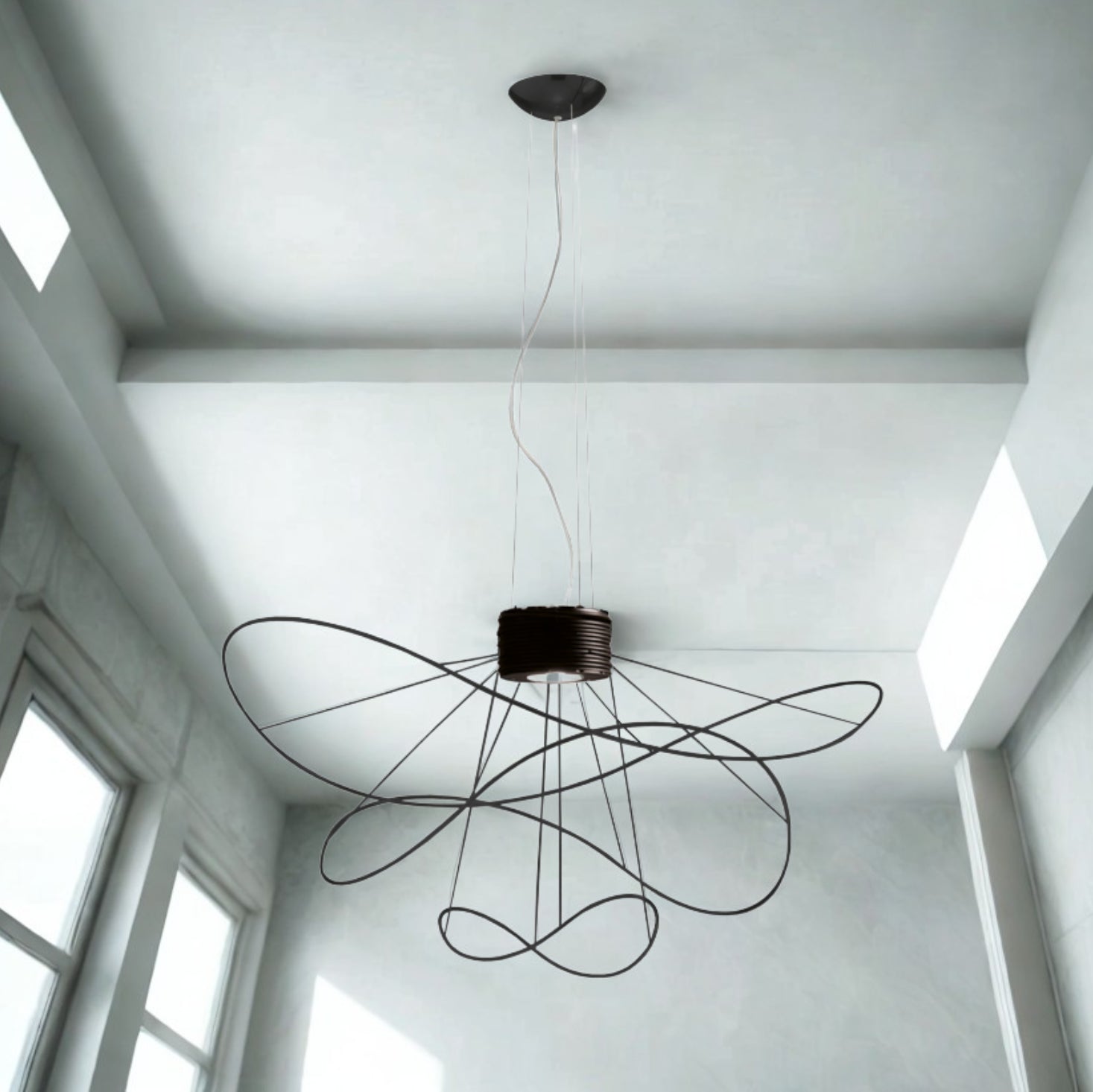 Hoops 3L Si̇yah Q:100Cm H:51 Cm 16W Led 3000K