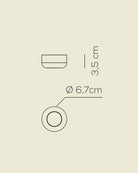 Urban P Mini Plafonyer Bronz Ø6.7X3.5Cm Led