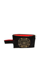 Ayanas-Sri̇ Yantra Clutch Çanta - Obsi̇di̇an-Clutch-3-Milagron.com