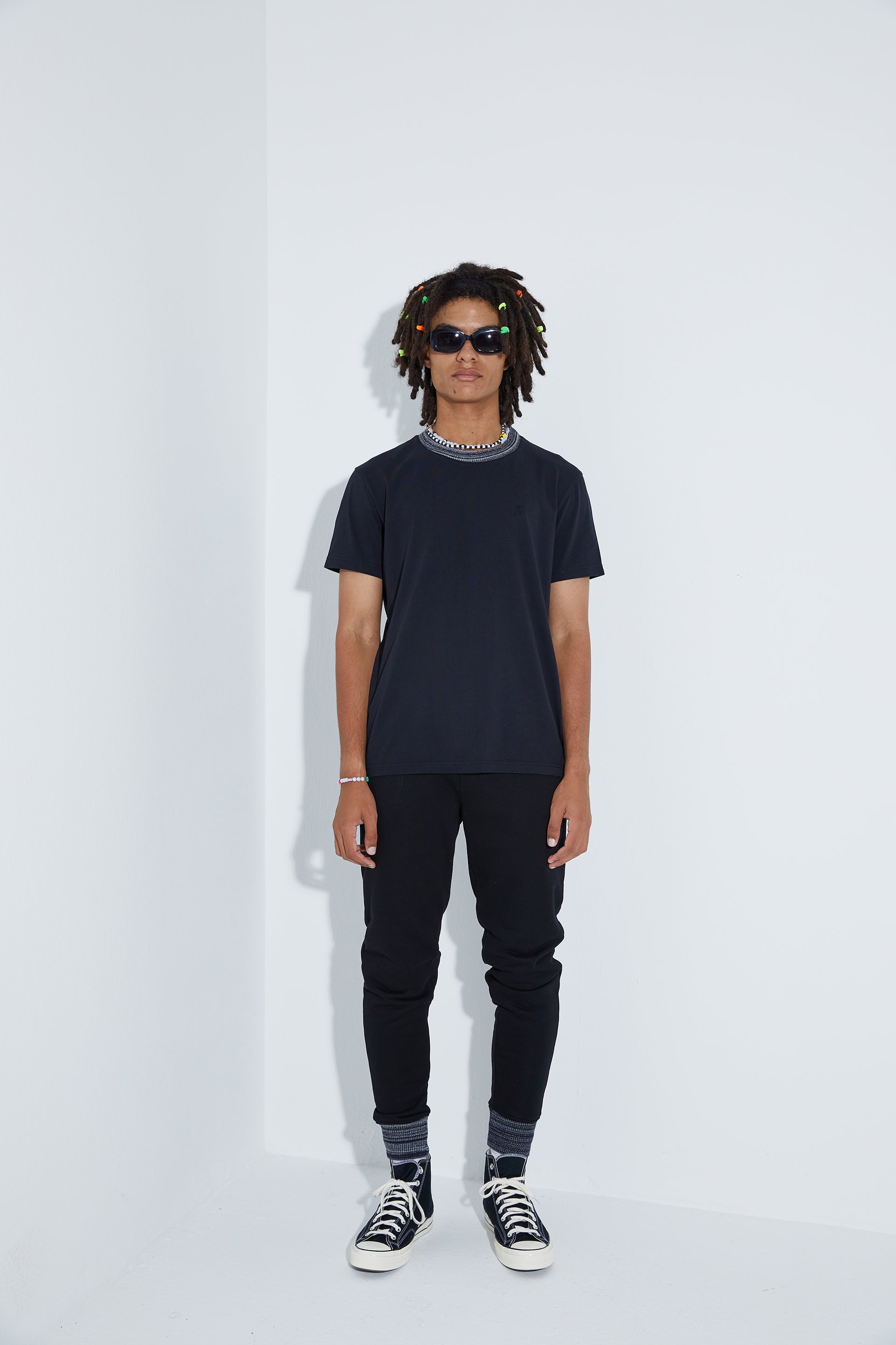 Knit T-Shirt - Siyah