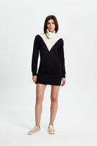 Siyah Mini Sweater Elbise