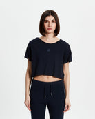 Crop T-Shirt - Koyu Lacivert