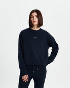 Bisiklet Yaka Sweatshirt - Koyu Lacivert