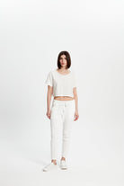 Crop T-Shirt - Beyaz
