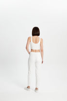 Cotton Skinny Sweatpants - Kırık Beyaz