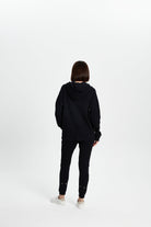 Waffle Zipper Sweatshirt - Siyah