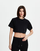Crop T-Shirt- Siyah