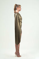 BÉLF-Aurora Gold Dress-Elbise-5-Milagron.com