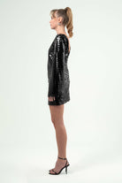 BÉLF-Nova Black Dress-Elbise-3-Milagron.com