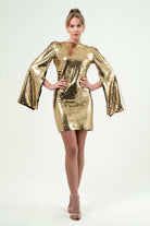 BÉLF-Nova Gold Dress-Elbise-2-Milagron.com