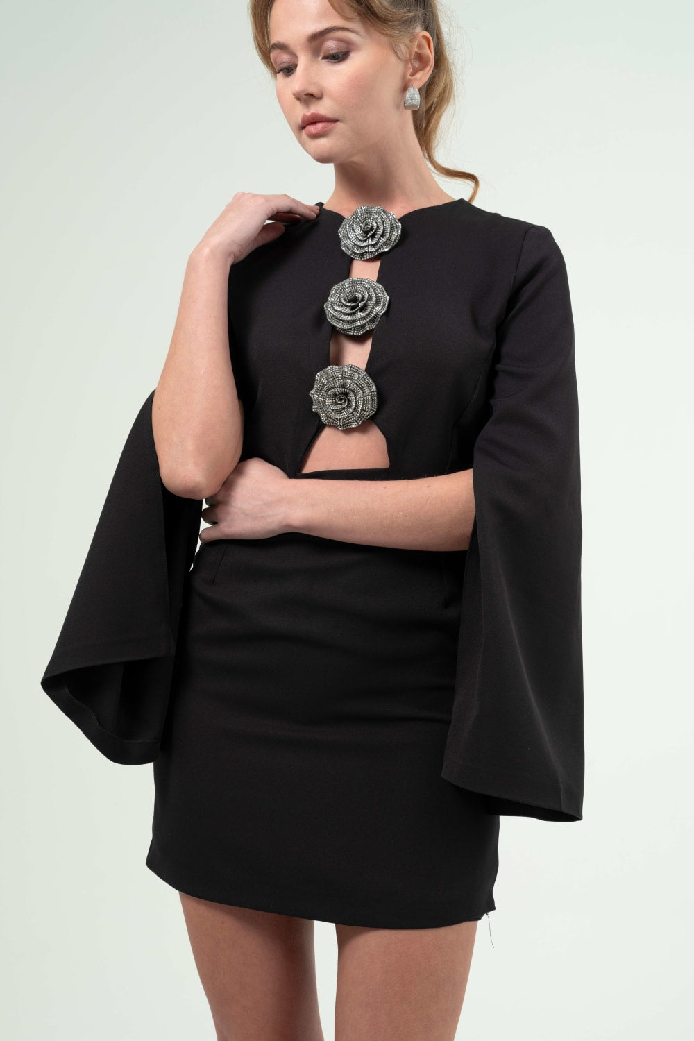 BÉLF-Valentina Black Dress-Elbise-3-Milagron.com