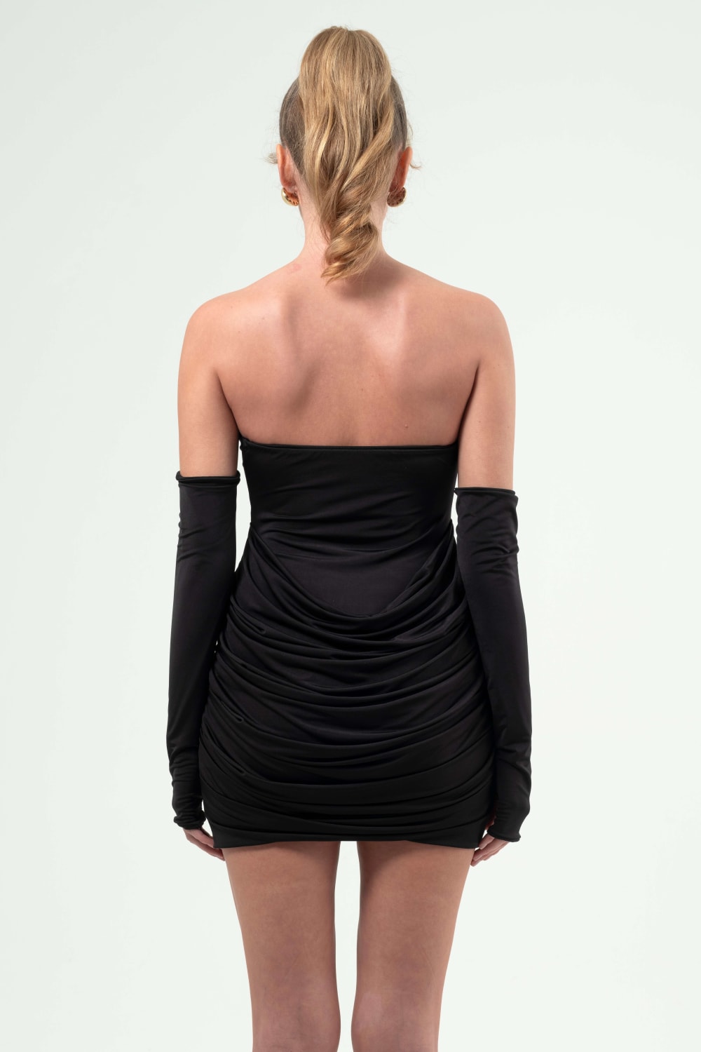 BÉLF-Vera Black Dress-Elbise-4-Milagron.com