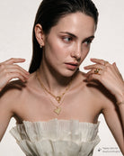 Valentina Pavé Lace Heart Necklace