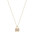 Keepsake Pavé Lock Necklace