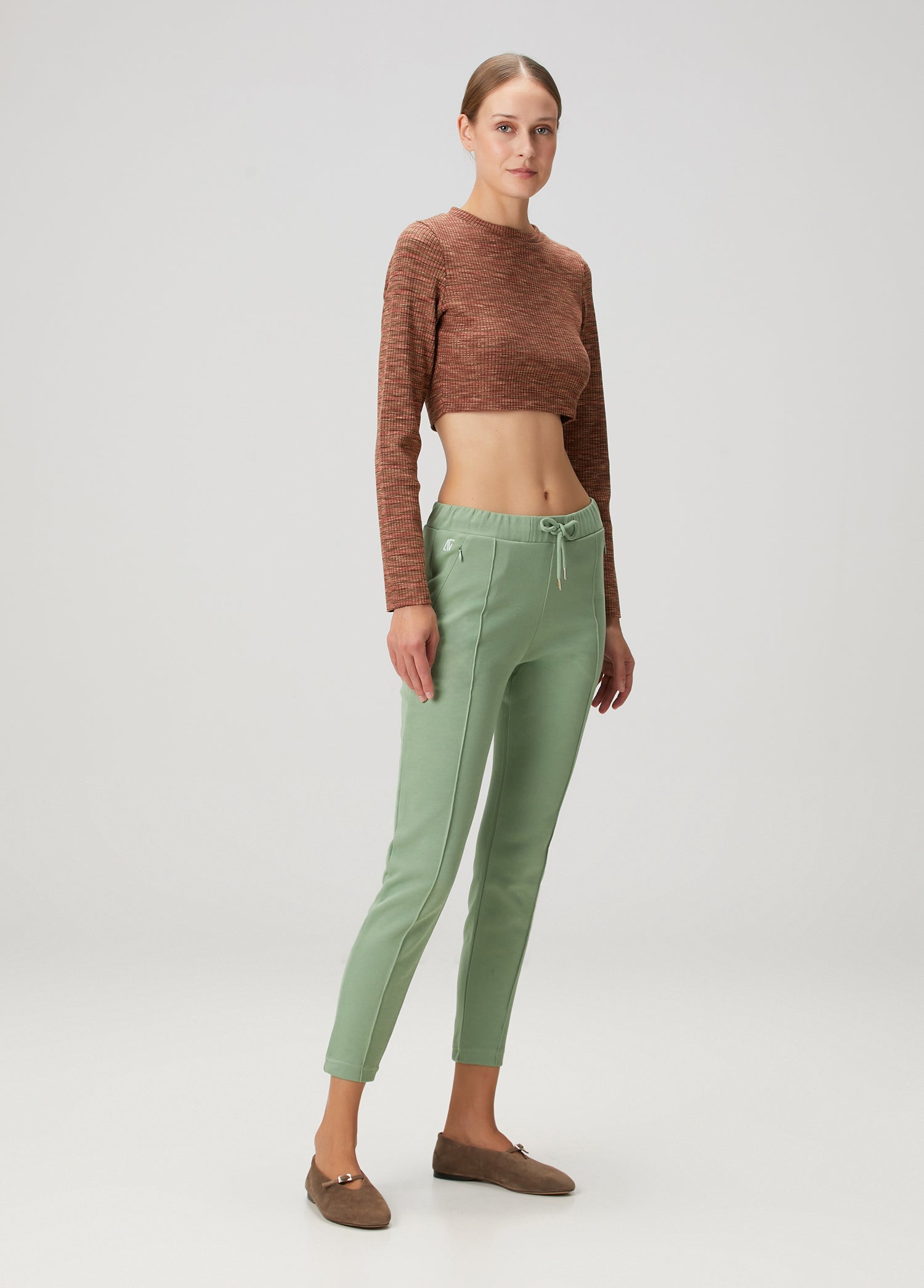 Knit Crop Top - Kiremit