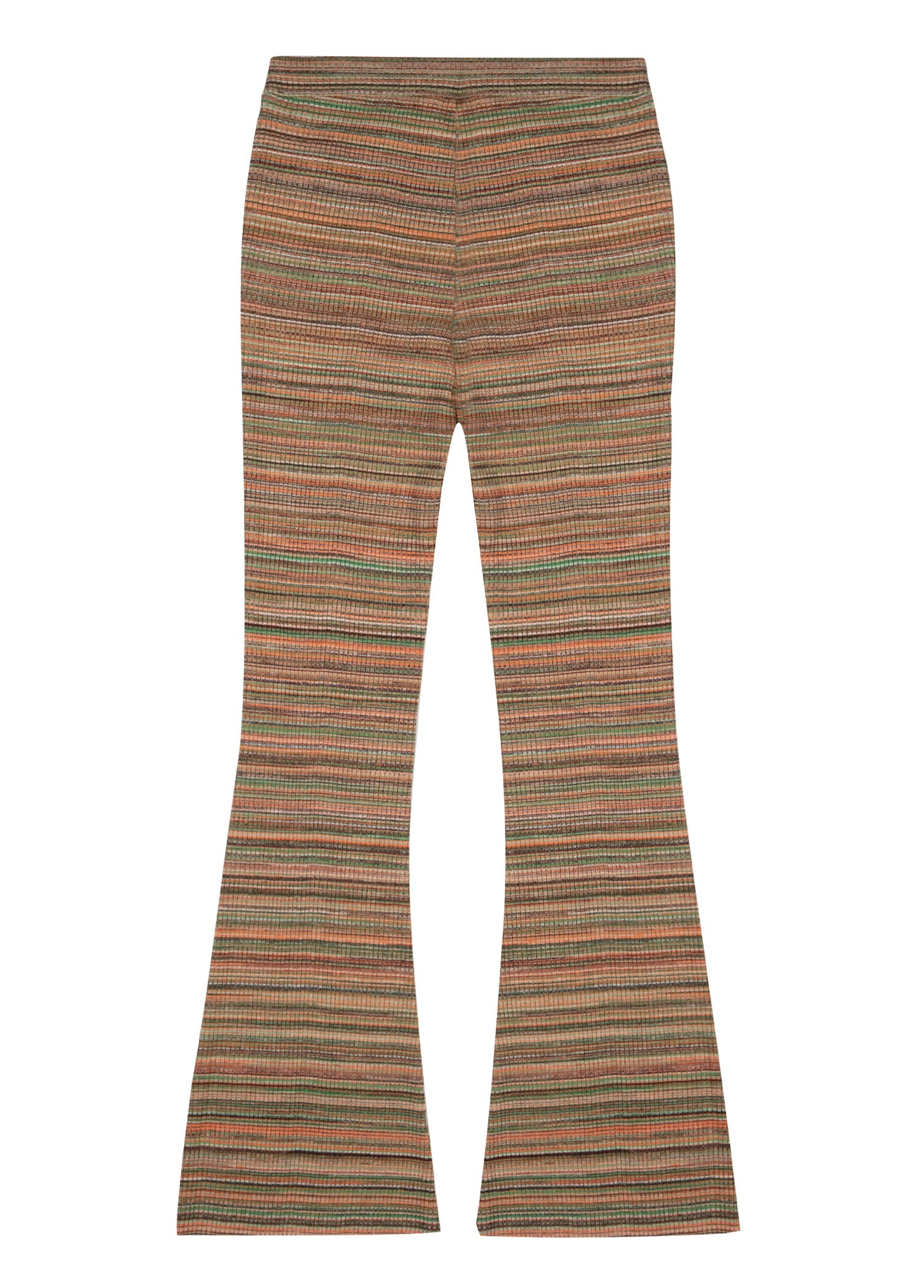 Knit Flare Pantolon - Sarı