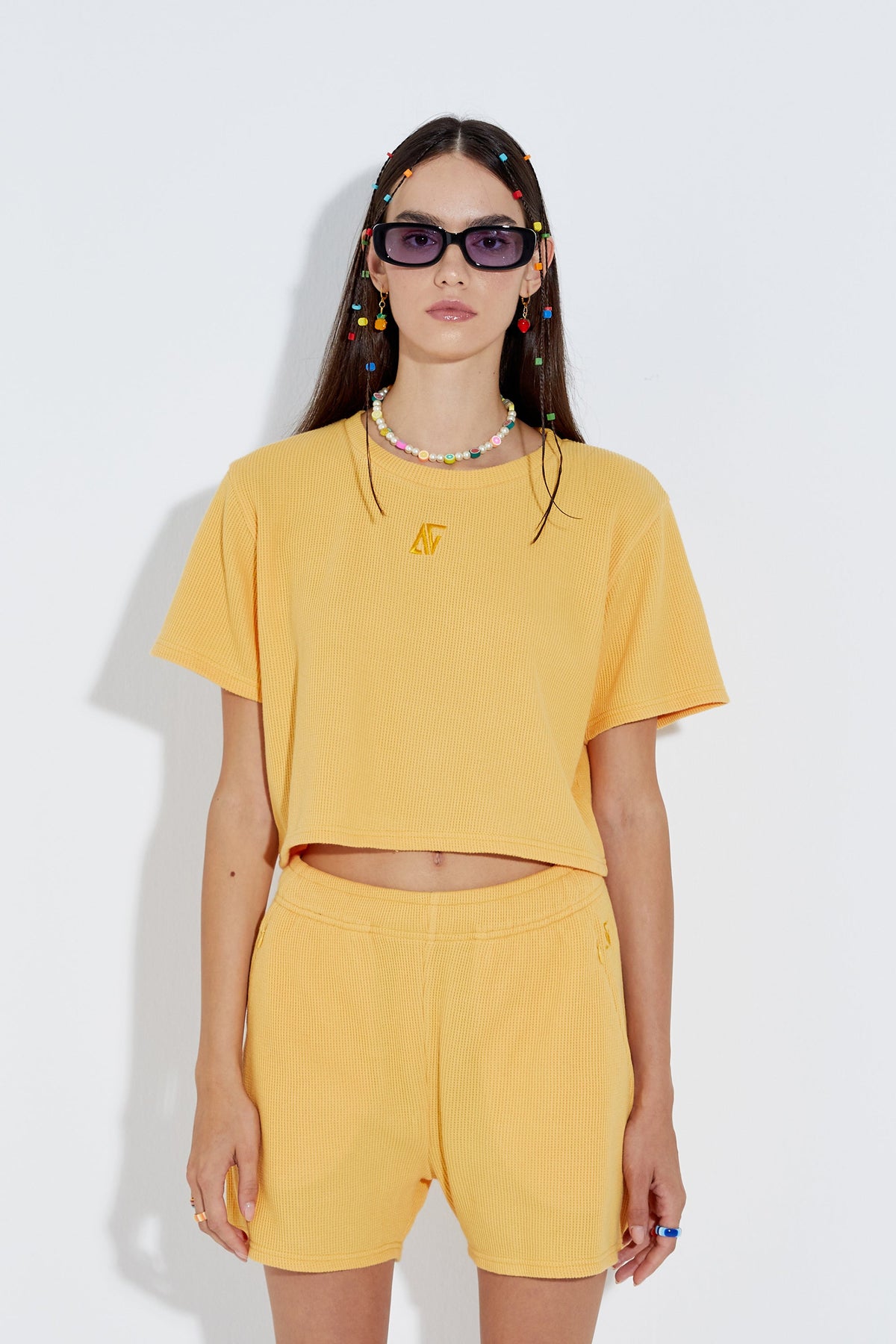 Waffle T-Shirt - Sarı