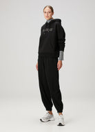 Siyah Studli Hoodie