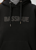 Siyah Studli Hoodie