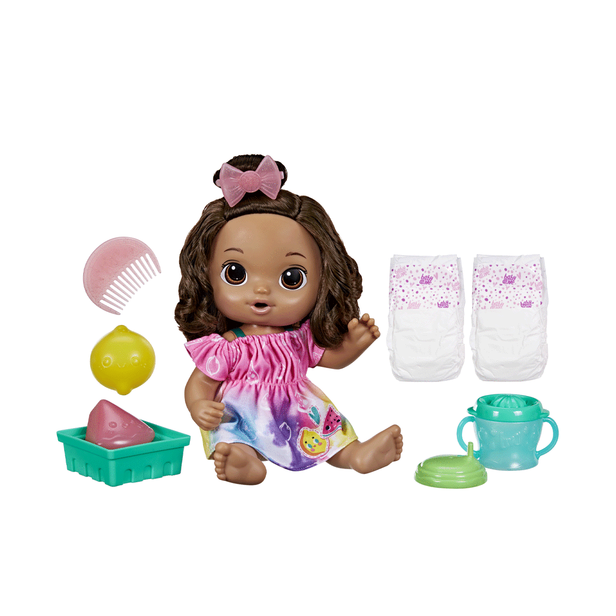 Baby Alive-Baby Alive Bebeğim Ile Eğlenceli Yudumlar Esmer +3 Yaş-Oyuncak Bebek ve Oyun Setleri-2-Milagron.com