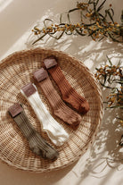 Babybek-4'lü Dizaltı Pamuk Çorap Seti Bohem-Çorap-1-Milagron.com