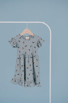 Babybek-Kız Çocuk Fırfırlı Pijama Elbise-Pijama Takımı-3-Milagron.com