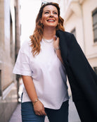 Babybek-Premium Oversize Kadın Beyaz T Shirt-T-Shirts-1-Milagron.com