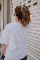 Babybek-Premium Oversize Kadın Beyaz T Shirt-T-Shirts-5-Milagron.com