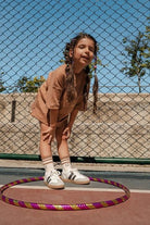 Babybek-Premium Oversize Unisex Çocuk Kahverengi T Shirt-T-Shirts-1-Milagron.com