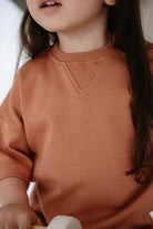 Babybek-Premium Oversize Unisex Çocuk Kiremit T Shirt-T-Shirts-6-Milagron.com