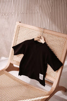 Babybek-Premium Oversize Unisex Çocuk Siyah T Shirt-T-Shirts-5-Milagron.com