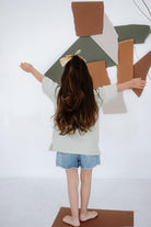 Babybek-Premium Oversize Unisex Çocuk Su Yeşili T Shirt-T-Shirts-3-Milagron.com