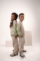 Babybek-Premium Unisex Eşofman Takımı Mint Dama-Alt - Üst Takım-4-Milagron.com