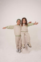 Babybek-Premium Unisex Eşofman Takımı Mint Dama-Alt - Üst Takım-5-Milagron.com