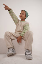 Babybek-Premium Unisex Eşofman Takımı Mint Dama-Alt - Üst Takım-6-Milagron.com