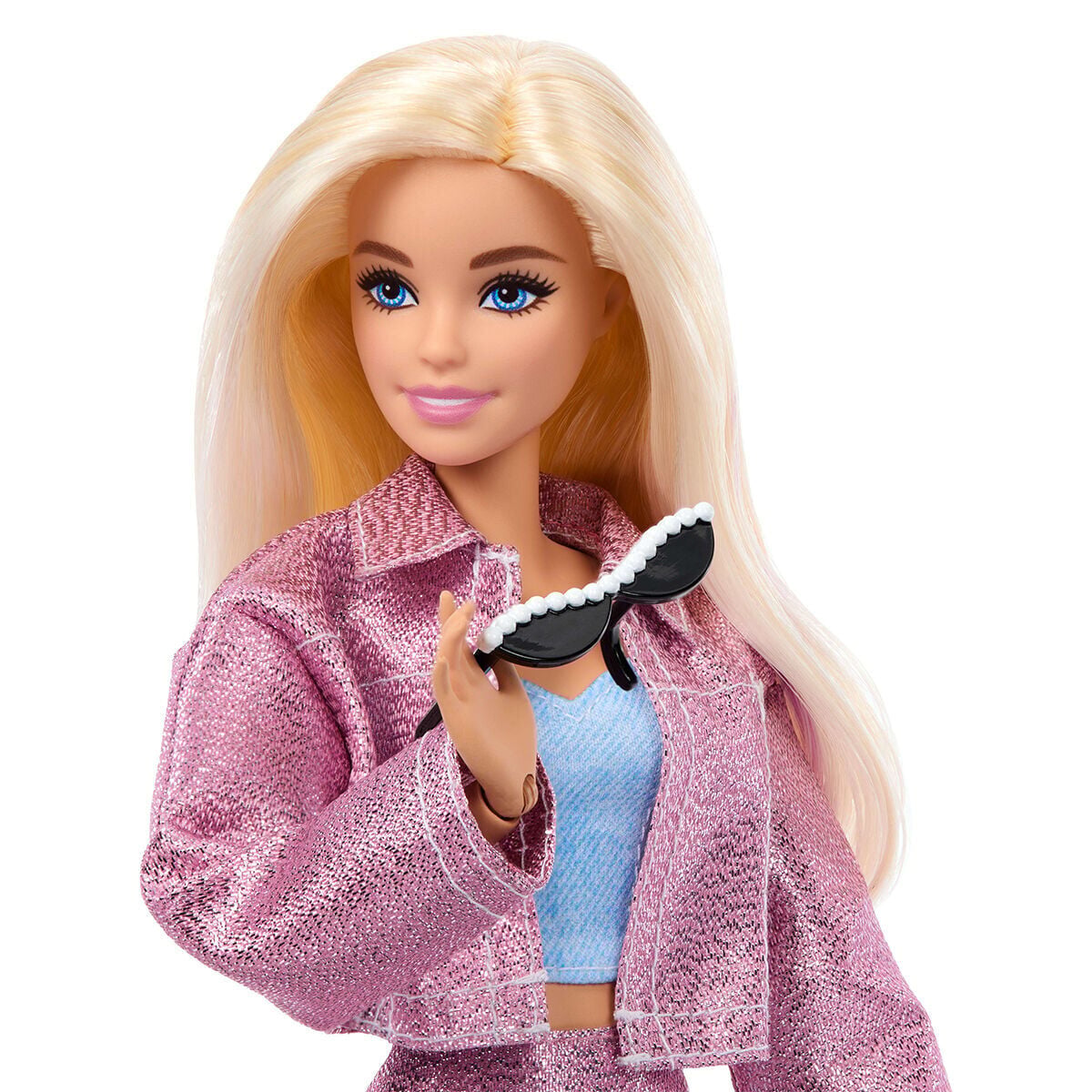 Jnc61 Barbie Deluxe Style Fashion Build Up Doll And Accessories